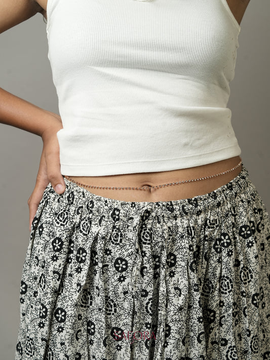 Crystal Rose Waist Chain