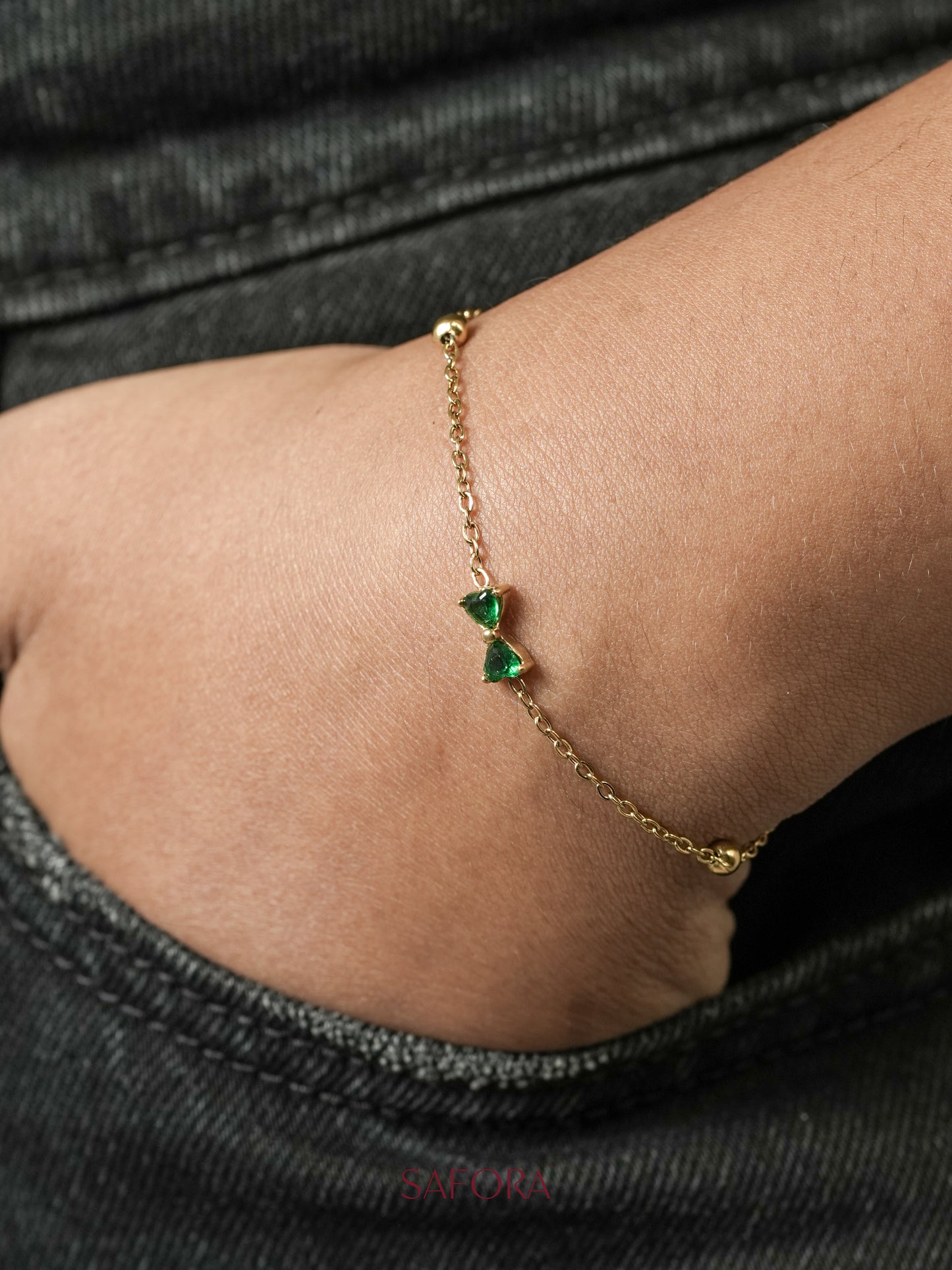 Emerald Bud Bracelet