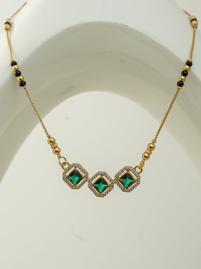 Emerald Trio Mangalsutra