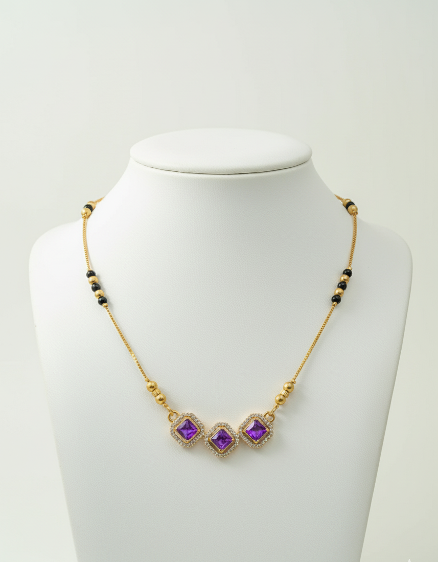 Lush Purple Mangalsutra