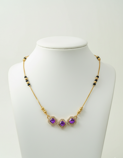 Lush Purple Mangalsutra