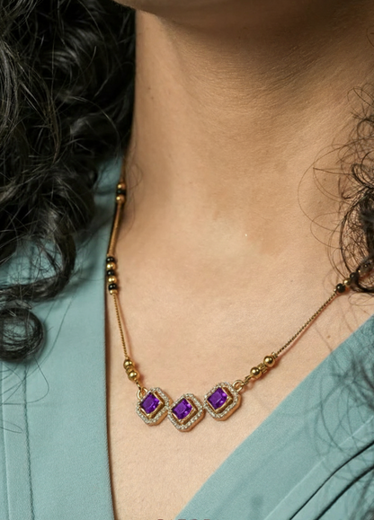 Lush Purple Mangalsutra