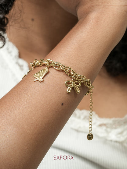 Golden Nature Charm Bracelet