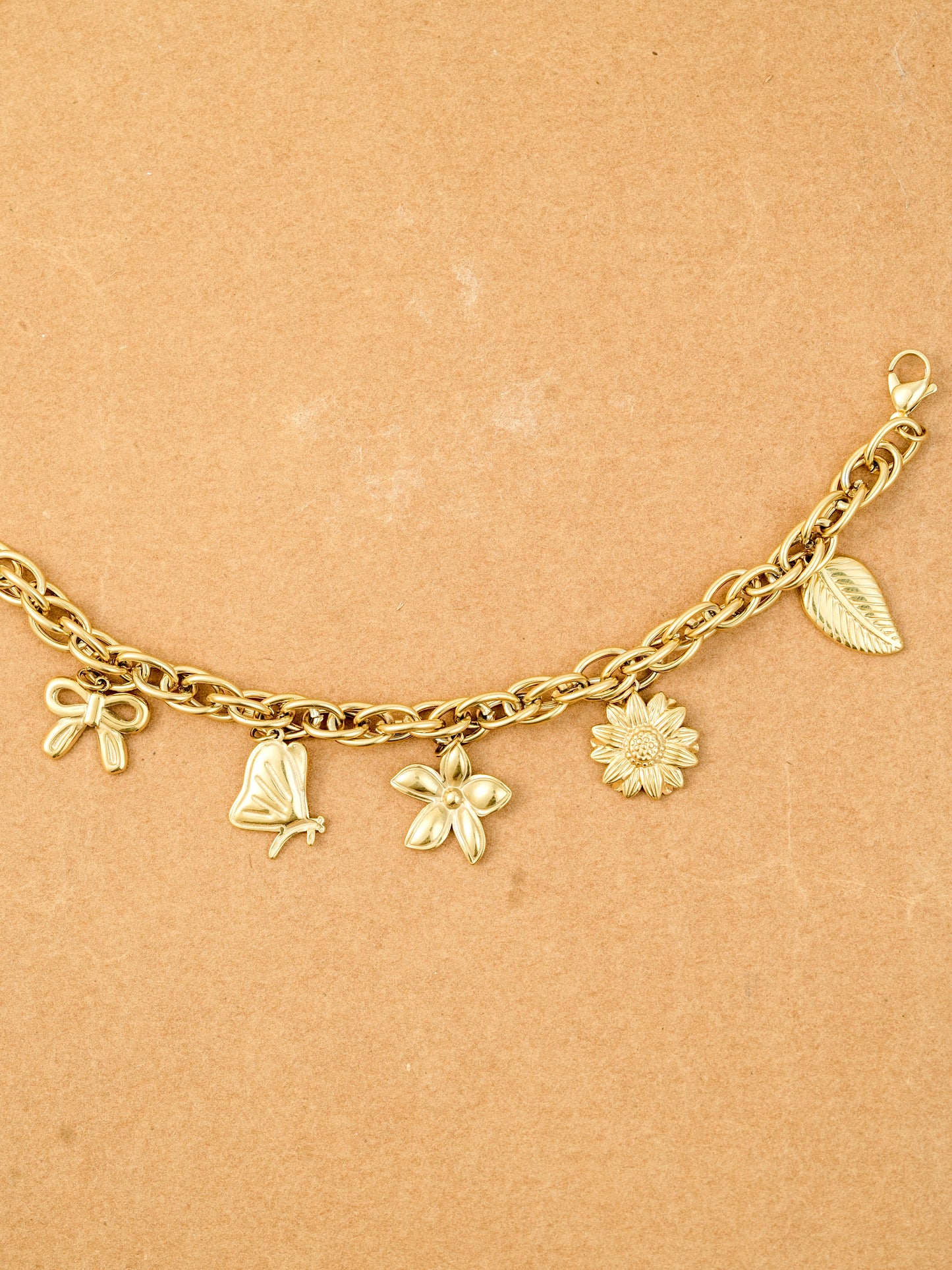 Golden Nature Charm Bracelet