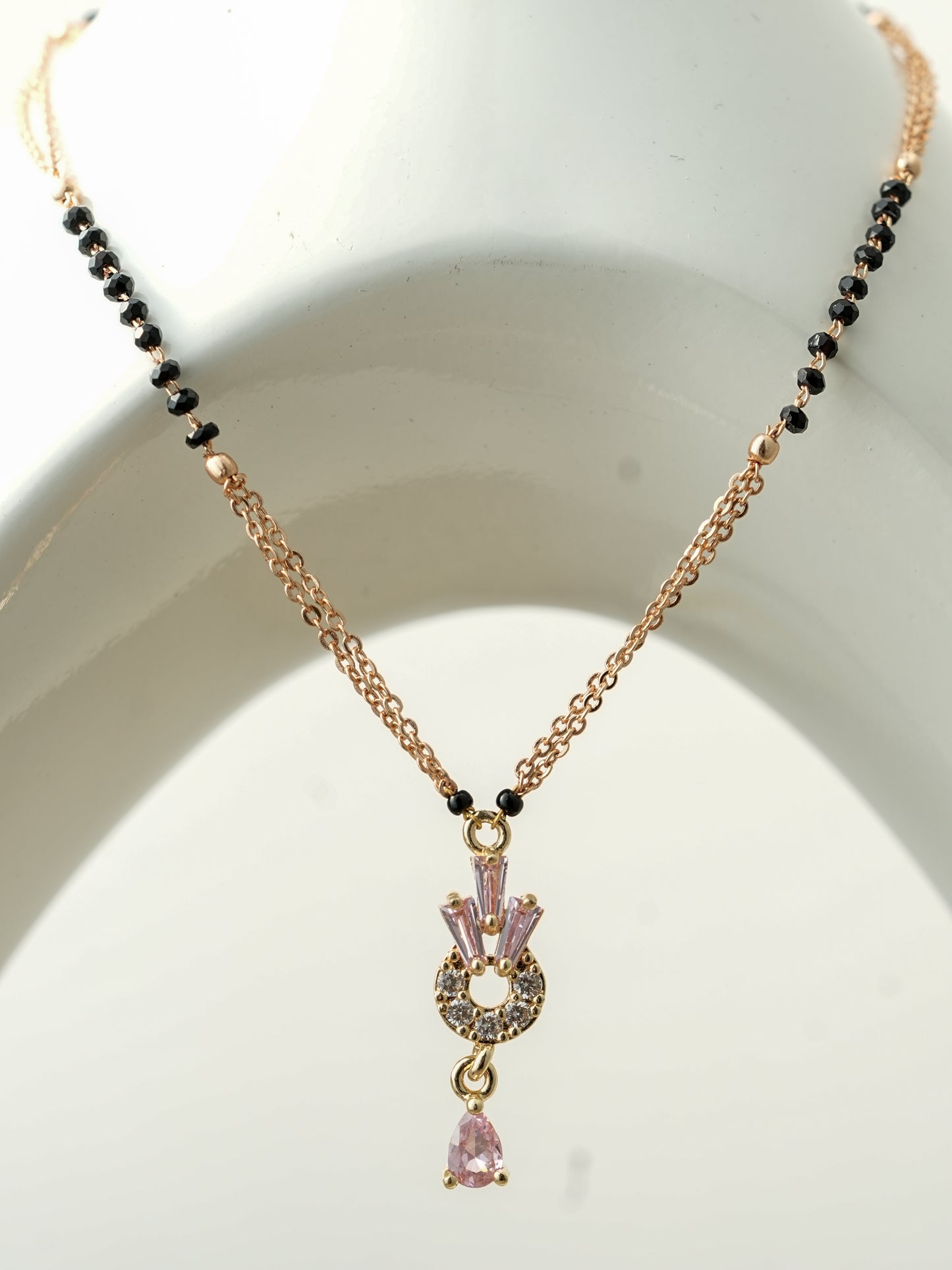 Pink Radiance Mangalsutra