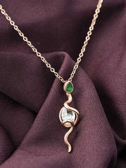 Serpent Charm Necklace