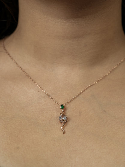 Serpent Charm Necklace
