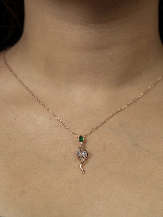 Serpent Charm Necklace