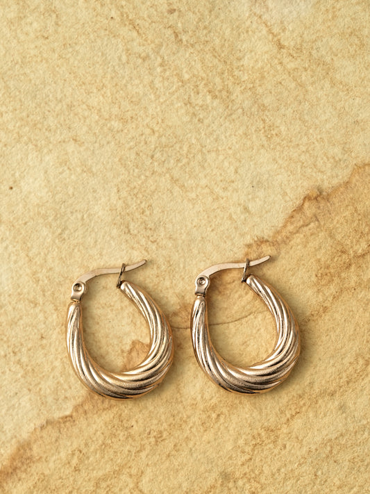 Twilight Twist Hoop Earrings