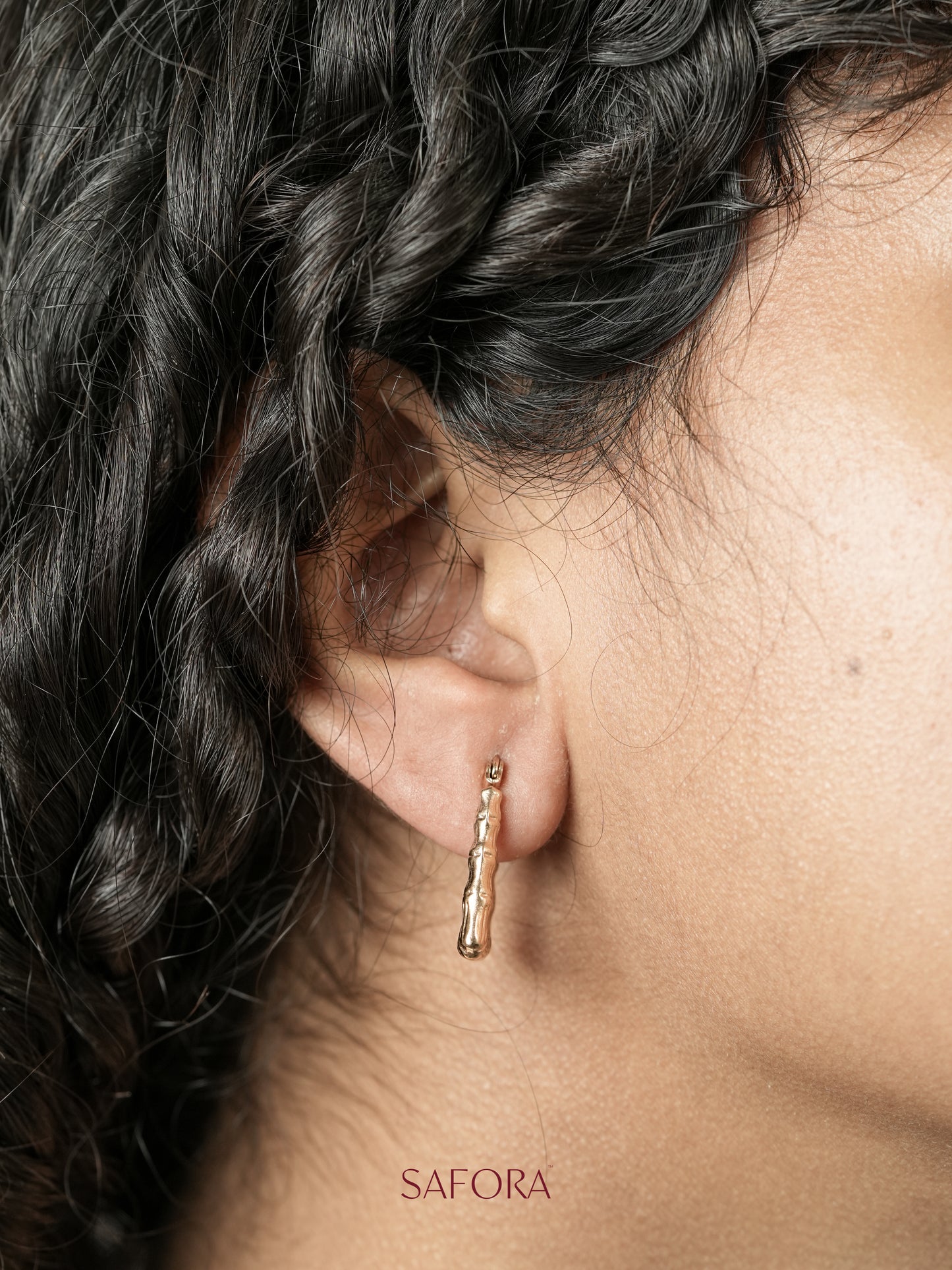 Verde Hoop Squares Earrings